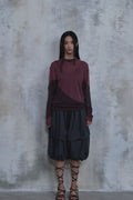 Waved Panel Long Sleeve T-Shirt — gallery 686