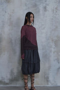 Waved Panel Long Sleeve T-Shirt — gallery 688