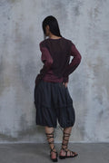 Waved Panel Long Sleeve T-Shirt — gallery 689