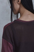Waved Panel Long Sleeve T-Shirt — gallery 690