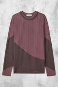Waved Panel Long Sleeve T-Shirt — gallery 691
