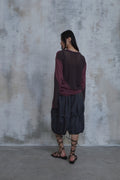 Waved Panel Long Sleeve T-Shirt — detail 697