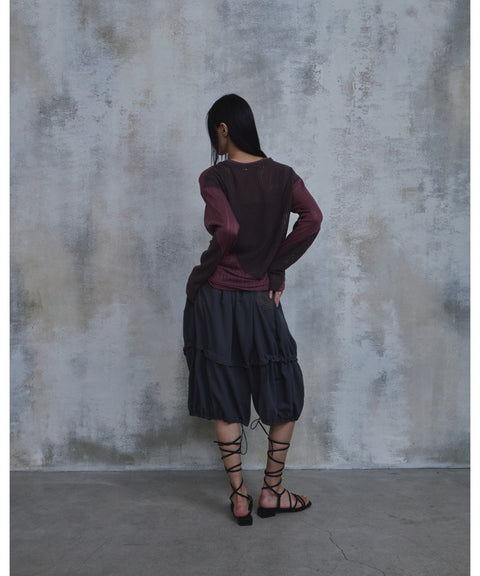 Waved Panel Long Sleeve T-Shirt — detail 698