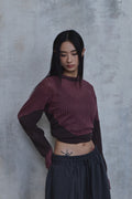 Waved Panel Long Sleeve T-Shirt — detail 700