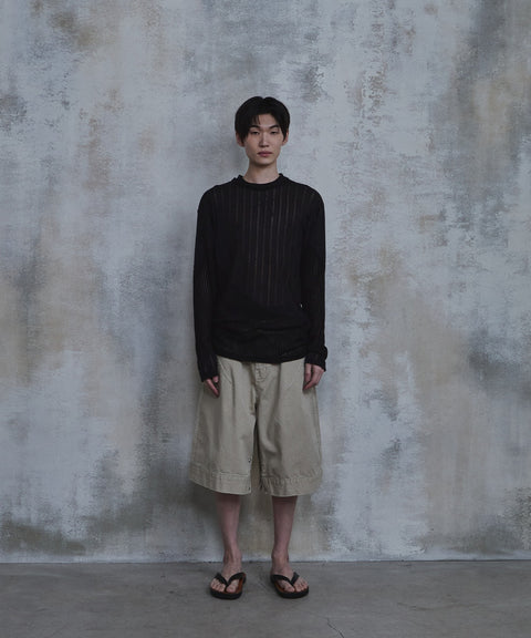 Waved Panel Long Sleeve T-Shirt — gallery 711