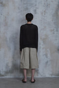 Waved Panel Long Sleeve T-Shirt — gallery 713