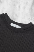 Waved Panel Long Sleeve T-Shirt — gallery 719