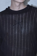 Waved Panel Long Sleeve T-Shirt — detail 724