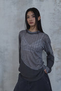 Waved Panel Long Sleeve T-Shirt — gallery 725