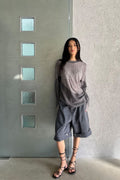 Waved Panel Long Sleeve T-Shirt — gallery 726