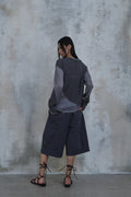 Waved Panel Long Sleeve T-Shirt — gallery 730