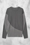 Waved Panel Long Sleeve T-Shirt — gallery 734