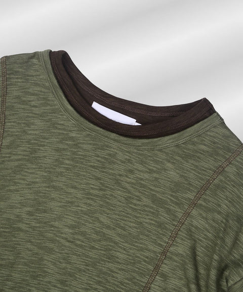 Double Layer Modal Long Sleeve T-Shirt — gallery 742