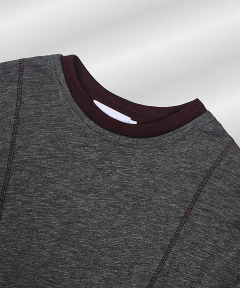Double Layer Modal Long Sleeve T-Shirt — gallery 763