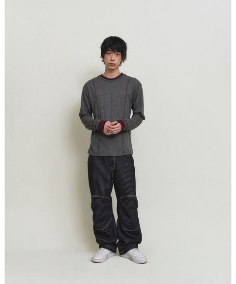 Double Layer Modal Long Sleeve T-Shirt — gallery 765