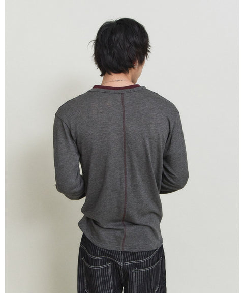 Double Layer Modal Long Sleeve T-Shirt — gallery 768