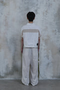 Linen Stripe Edge Pleat Trousers — gallery 786
