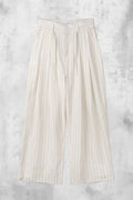Linen Stripe Edge Pleat Trousers — gallery 792