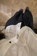 Linen Stripe Edge Pleat Trousers — snap 803