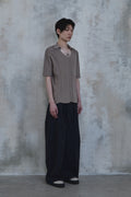 Linen Stripe Edge Pleat Trousers — gallery 832