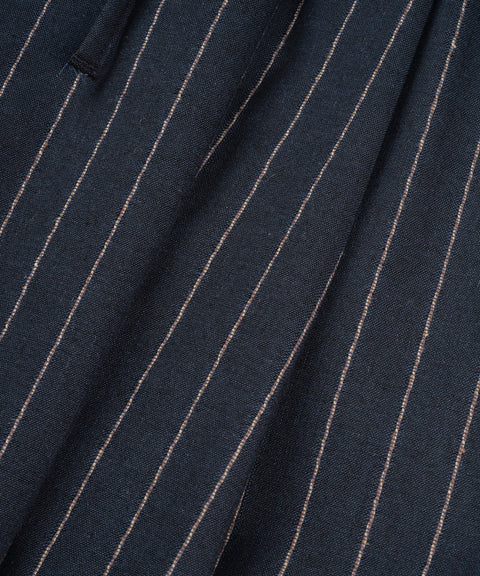 Linen Stripe Edge Pleat Trousers — gallery 844
