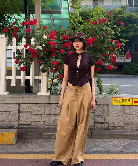 Sway Edge Pleat Trousers — snap 875