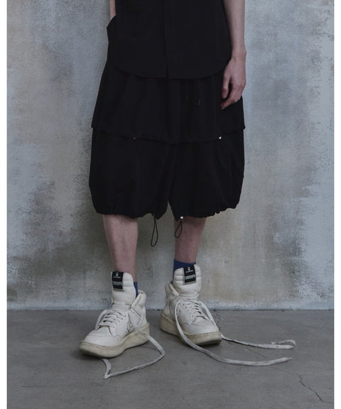 Gothic Balloon Fit Bermuda Shorts — detail 956