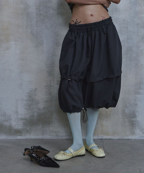 Gothic Balloon Fit Bermuda Shorts — gallery 965