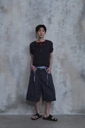 Triangle Bermuda Cotton Shorts — gallery 991
