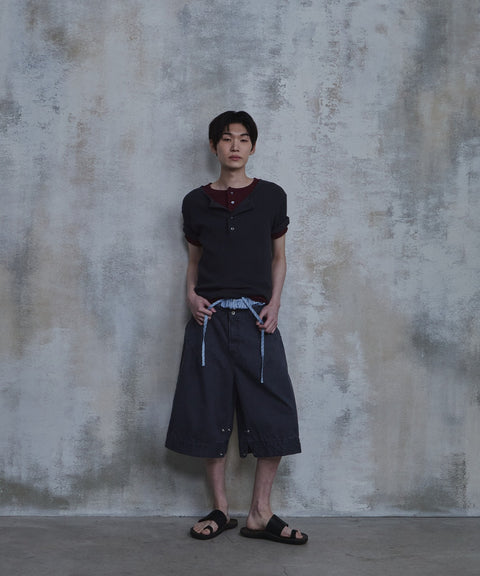 Triangle Bermuda Cotton Shorts — gallery 991