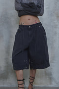 Triangle Bermuda Cotton Shorts — gallery 993