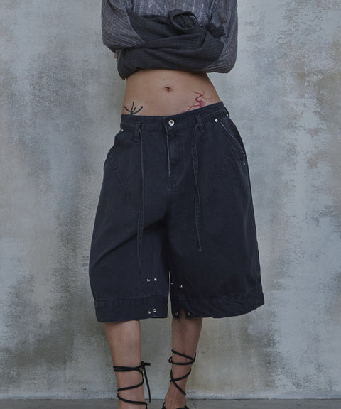 Triangle Bermuda Cotton Shorts — gallery 993