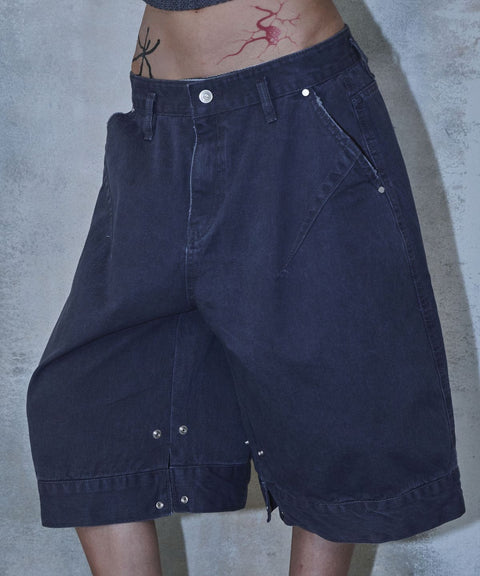 Triangle Bermuda Cotton Shorts — gallery 994