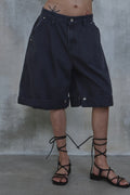 Triangle Bermuda Cotton Shorts — detail 1002