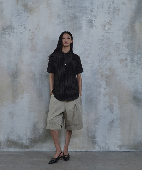 Triangle Bermuda Cotton Shorts — gallery 1021