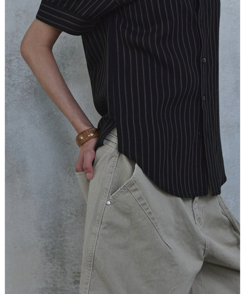 Triangle Bermuda Cotton Shorts — detail 1035