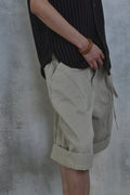 Triangle Bermuda Cotton Shorts — detail 1036