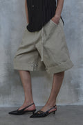 Triangle Bermuda Cotton Shorts — detail 1037