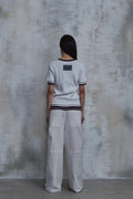 Slub Layered Henley Knit Top — gallery 1042