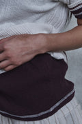 Slub Layered Henley Knit Top — gallery 1045