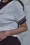 Slub Layered Henley Knit Top — detail 1061