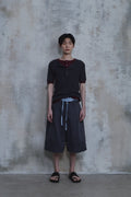 Slub Layered Henley Knit Top — gallery 1078