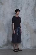 Slub Layered Henley Knit Top — gallery 1079
