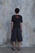 Slub Layered Henley Knit Top — gallery 1080