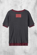 Slub Layered Henley Knit Top — gallery 1082