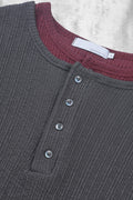 Slub Layered Henley Knit Top — gallery 1083