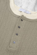 Slub Layered Henley Knit Top — gallery 1101
