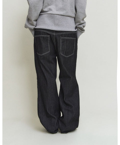 Denim Stripe Double Knee Pants — gallery 1114