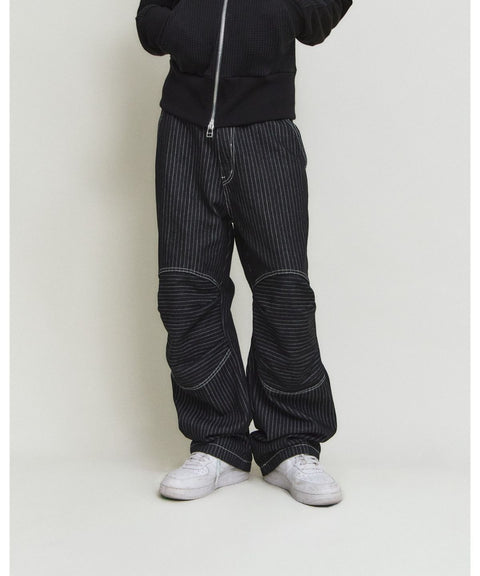 Denim Stripe Double Knee Pants — gallery 1116