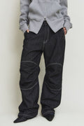 Denim Stripe Double Knee Pants — detail 1120